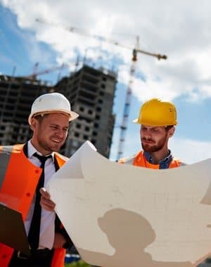 Ingénieurs sur chantier